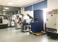 مختبر الأسفلت. للعينة تحضير