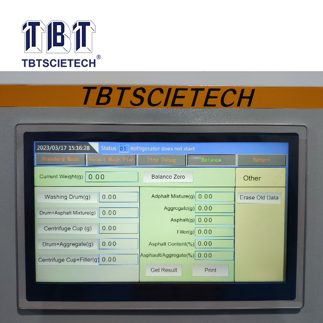 محلل مزيج الإسفلت (طريقة تنظيف الموجات فوق الصوتية)