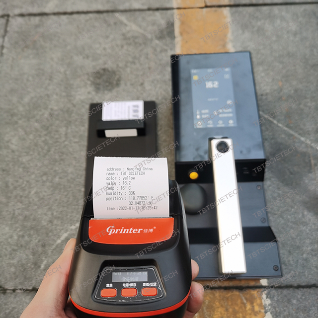 عالية الدقة GPS ASTM Retroreflectometer لعلامات الطريق
